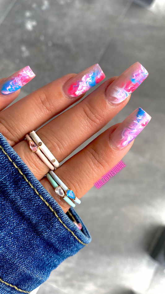 Pink & Blue Marble