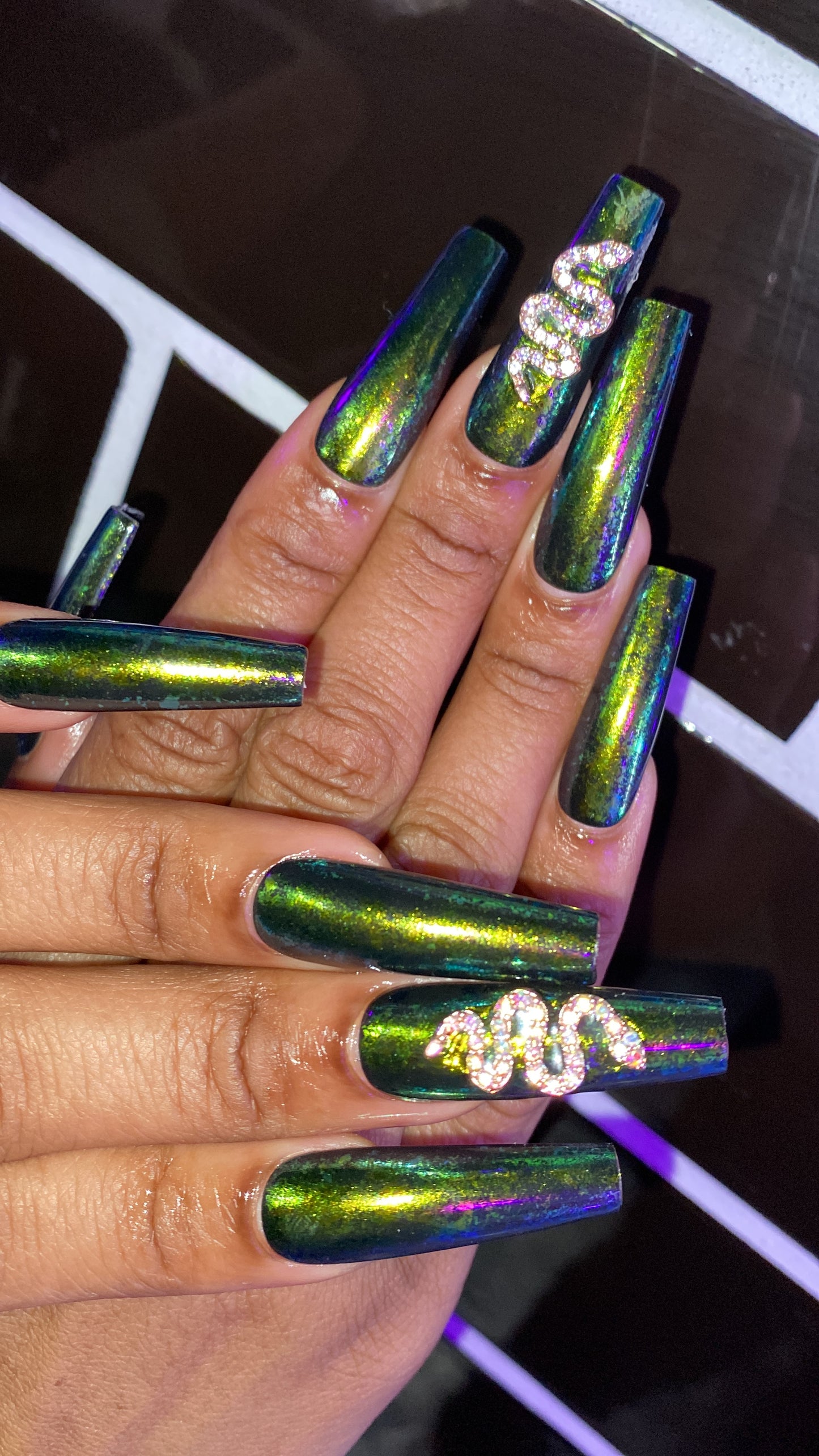 Chrome Black&Gold Snake
