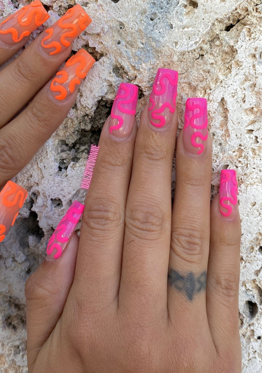 Ombré Pink Swirls